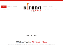 Tablet Screenshot of niranainfra.com